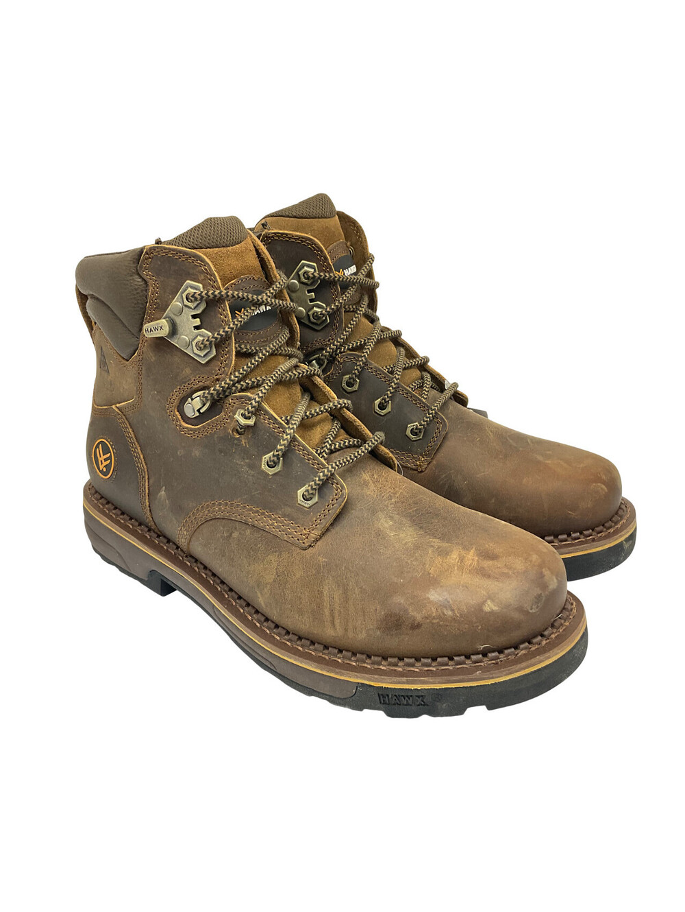 Hawx Men's 6" Crew Chief Composite Toe Work Boots Brown Size 13D